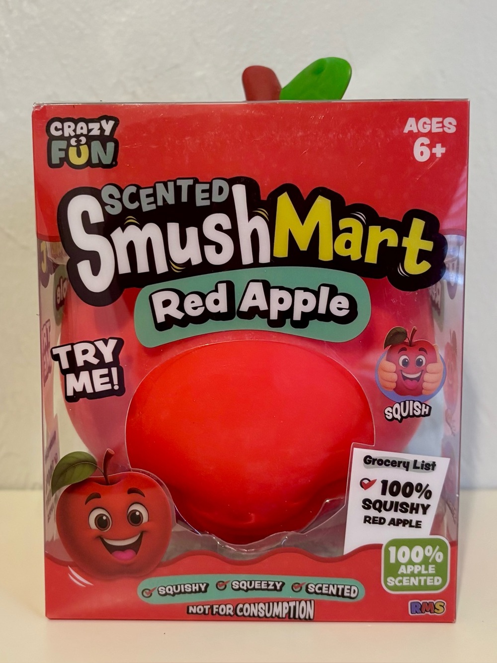 CrazyFun SmushMart Red Apple Scented Squishy Toy